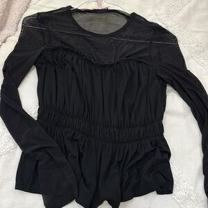 BCBG sheer top